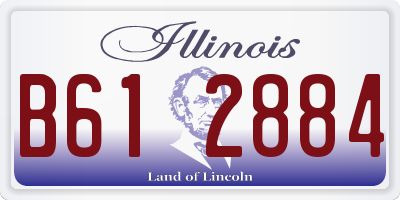 IL license plate B612884