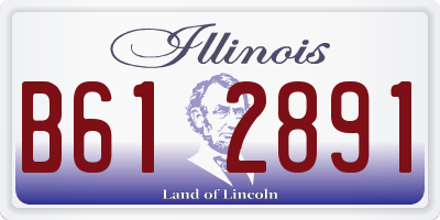 IL license plate B612891