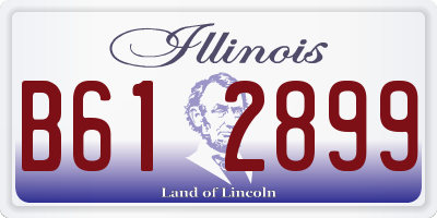 IL license plate B612899