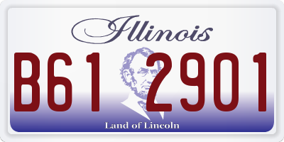 IL license plate B612901