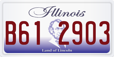 IL license plate B612903