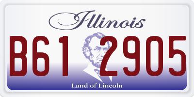 IL license plate B612905