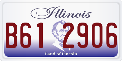 IL license plate B612906