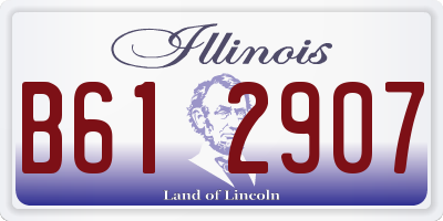 IL license plate B612907