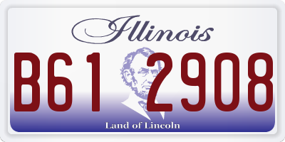 IL license plate B612908