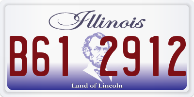 IL license plate B612912