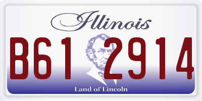IL license plate B612914