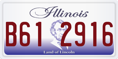 IL license plate B612916