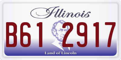 IL license plate B612917