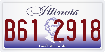 IL license plate B612918