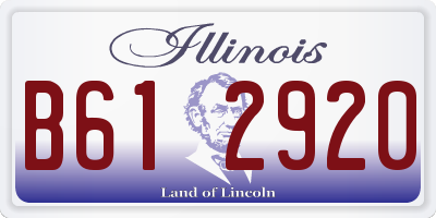 IL license plate B612920