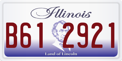 IL license plate B612921