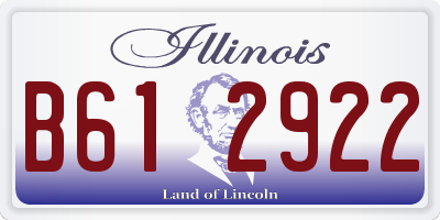 IL license plate B612922