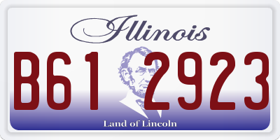 IL license plate B612923