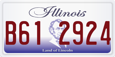 IL license plate B612924