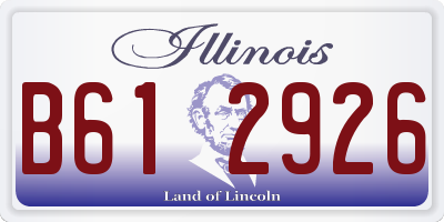 IL license plate B612926
