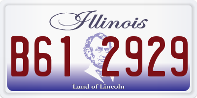 IL license plate B612929