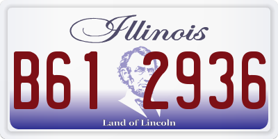 IL license plate B612936