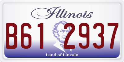 IL license plate B612937