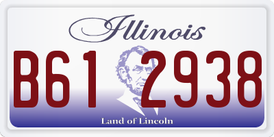 IL license plate B612938