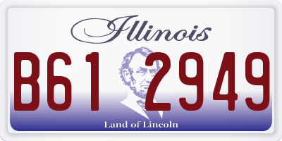 IL license plate B612949