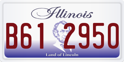 IL license plate B612950