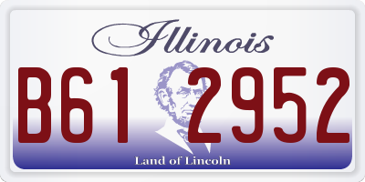 IL license plate B612952