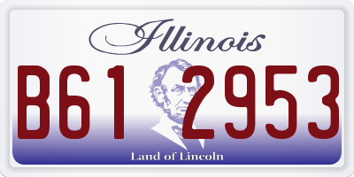 IL license plate B612953