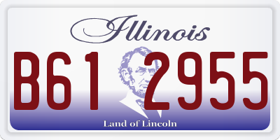 IL license plate B612955
