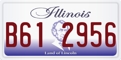 IL license plate B612956