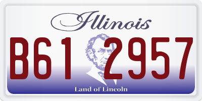 IL license plate B612957