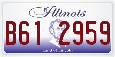 IL license plate B612959
