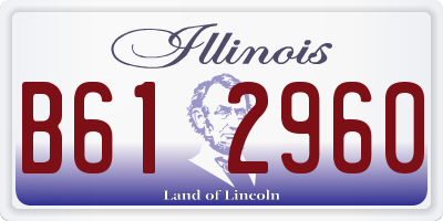 IL license plate B612960