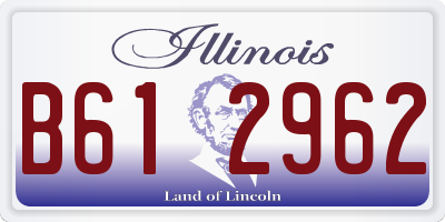 IL license plate B612962