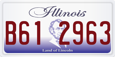 IL license plate B612963