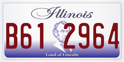 IL license plate B612964