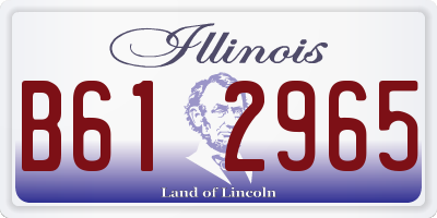 IL license plate B612965