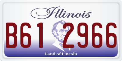 IL license plate B612966
