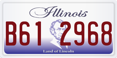 IL license plate B612968