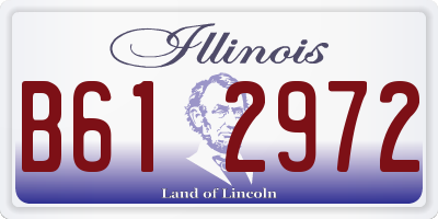 IL license plate B612972