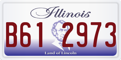 IL license plate B612973