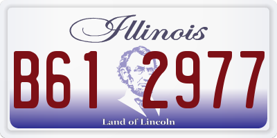 IL license plate B612977