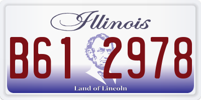 IL license plate B612978