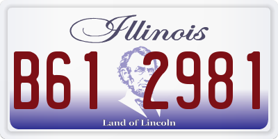 IL license plate B612981