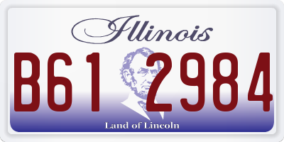 IL license plate B612984