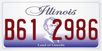 IL license plate B612986