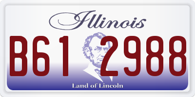 IL license plate B612988