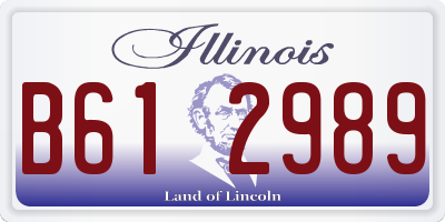 IL license plate B612989