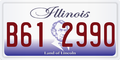 IL license plate B612990