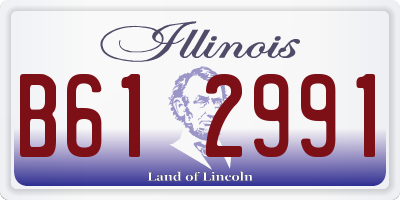 IL license plate B612991